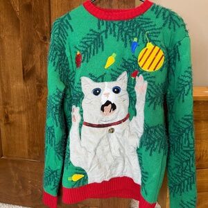 Christmas Cat Ugly Sweater